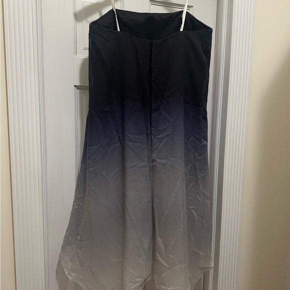 Halston Heritage Black and Gray Ombre High-Low Skirt - Picture 4 of 4